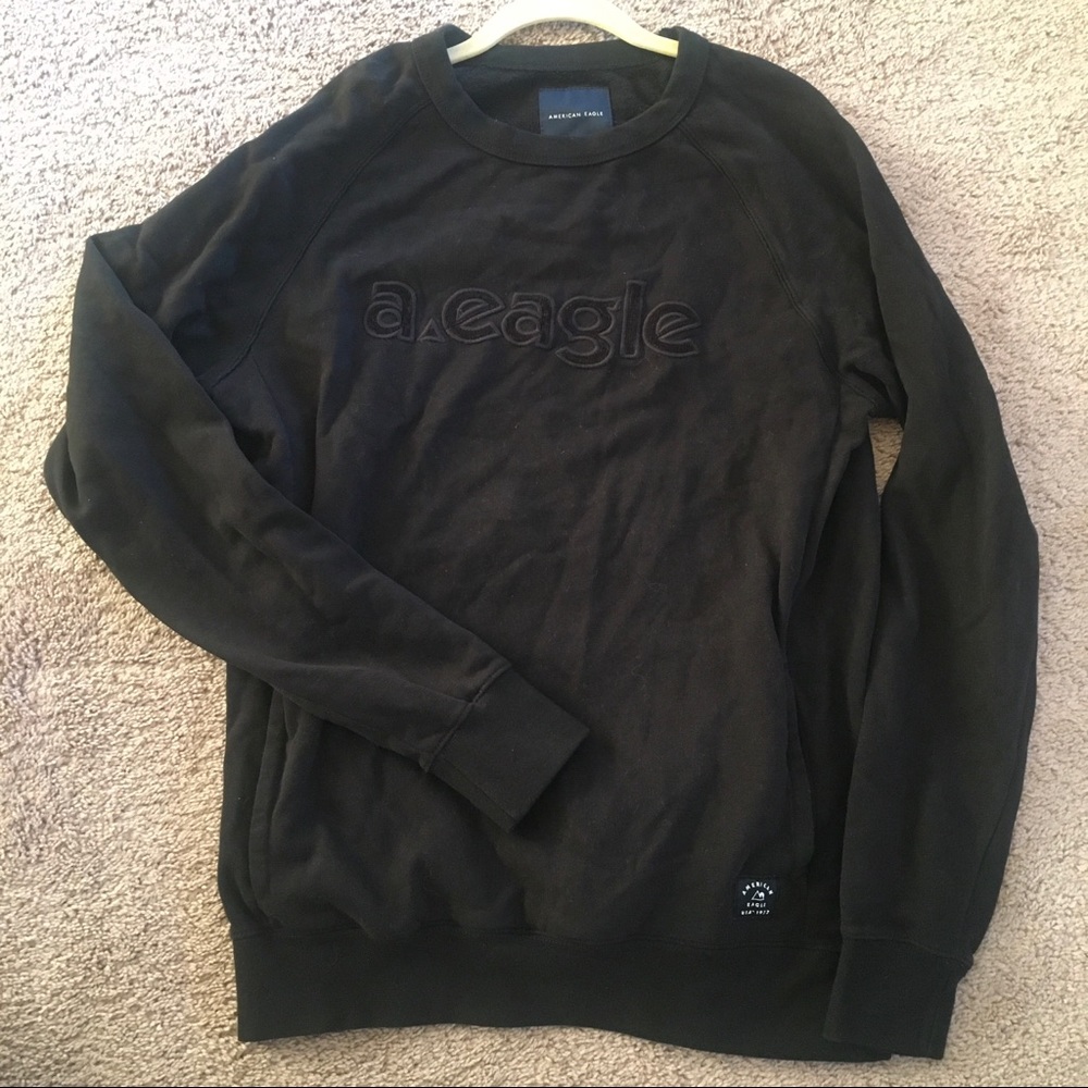 Vintage American Eagle Crewneck - Men's Medium Tall (MT) Black